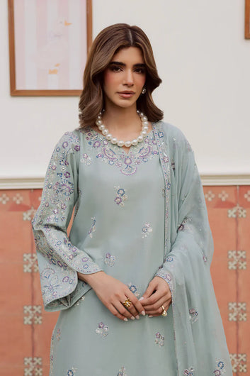 Basil – Embroidered Lawn 3 Piece Suit