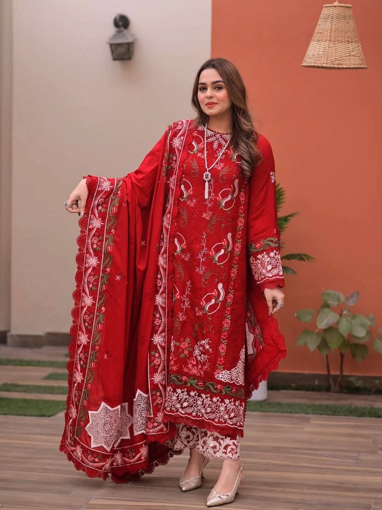 Chikankari – Embroidered Lawn Suit