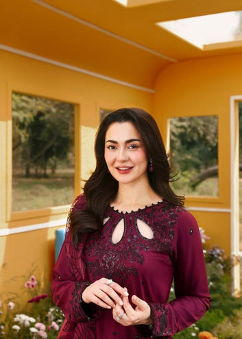 Khadi Net – Embroidered Lawn Suit