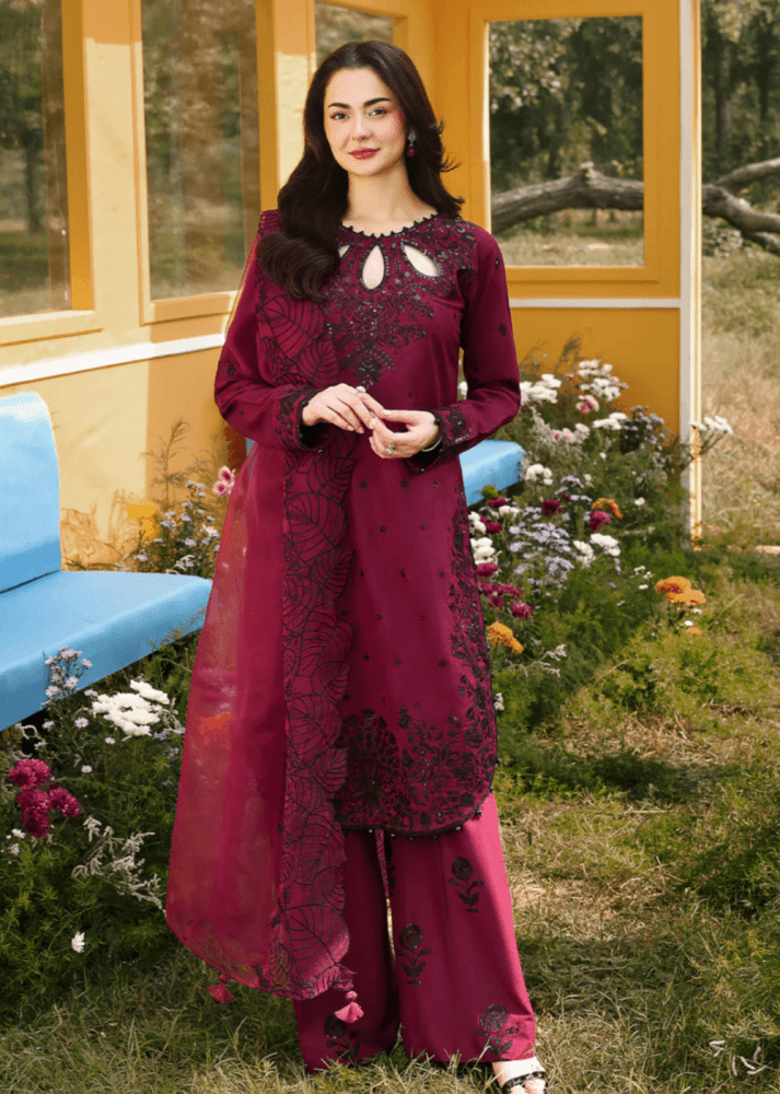 Khadi Net – Embroidered Lawn Suit